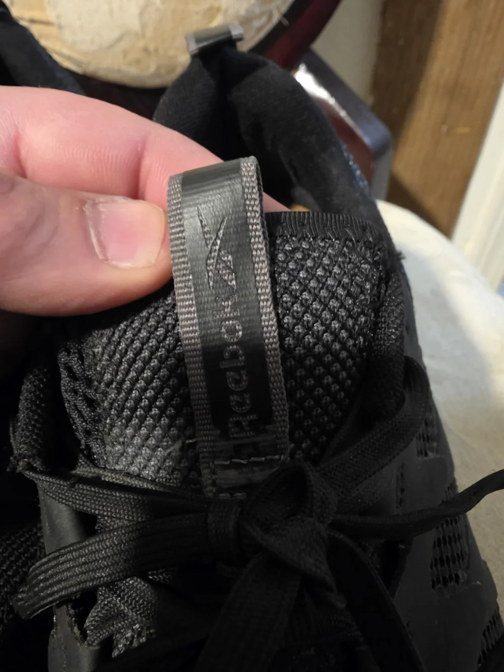 Reebok Men's Black Knit Training Sneakers
